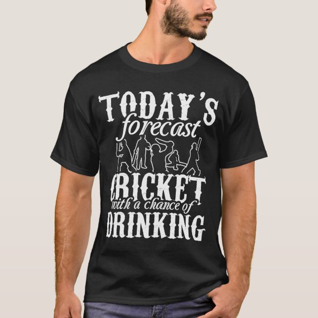 Funny Novelty Gift For Cricket Fan/Player T-Shirt (Front)