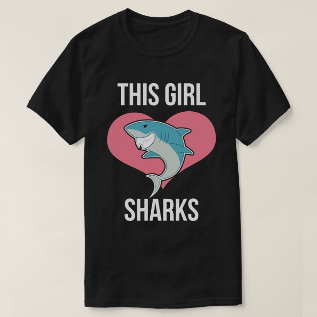 Funny Novelty Gift For Shark Lover T-Shirt (Design Front)