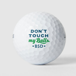 Funny Novelty Golf Ball Monogrammed Don't Touch