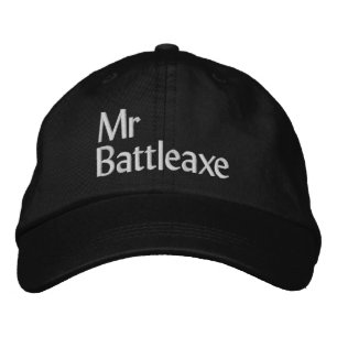 Funny Novelty Golf MR BATTLEAXE Embroidered Hat