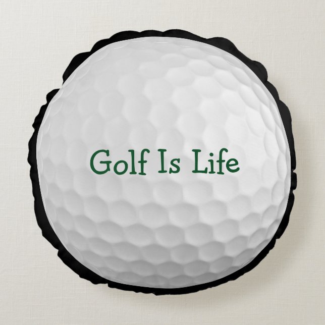 Funny Novelty Golf Theme Pillow (Front)