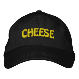 Funny Novelty Mens Fashion Style CHEESE Embroidered Hat