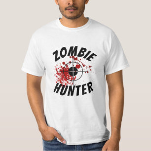 Funny Novelty Mens Fashion ZOMBIE HUNTER Style T-Shirt