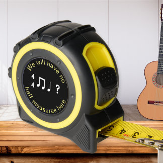 Funny Novelty Music Musical Pun Humour Tape Measur 1