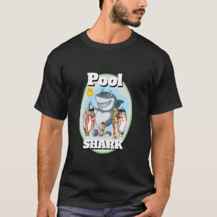 Funny Novelty POOL SHARK Billiards 8 Ball T-Shirt