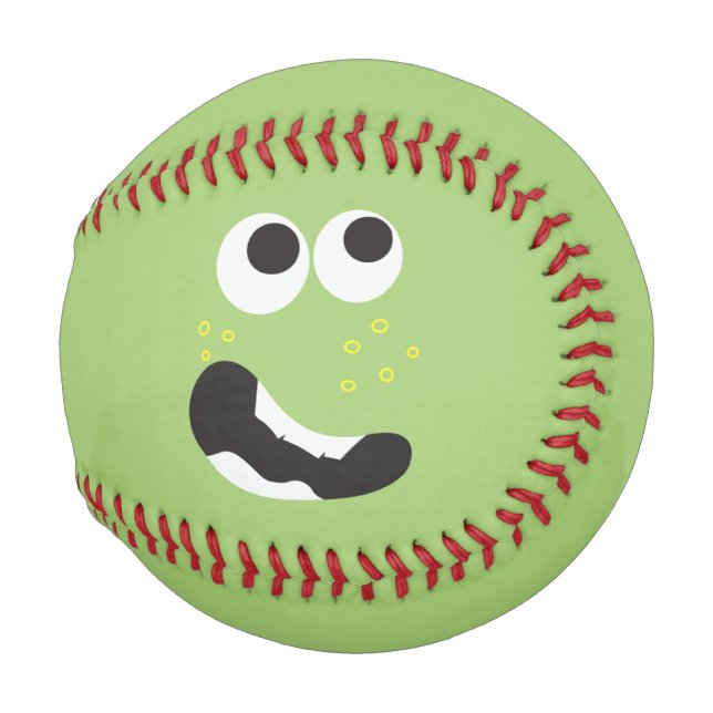 Funny Novelty Scared Face Baseball (Back Left)