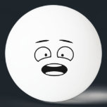 Funny Novelty Scared Face Emoji Ping Pong Ball<br><div class="desc">Funny scared face ping pong ball.</div>