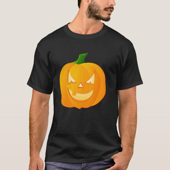 Funny novelty sports football HAPPY HALLOWEEN T-Shirt (Front)