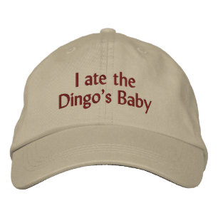Funny Novelty Sports I ATE THE DINGO'S BABY Embroidered Hat