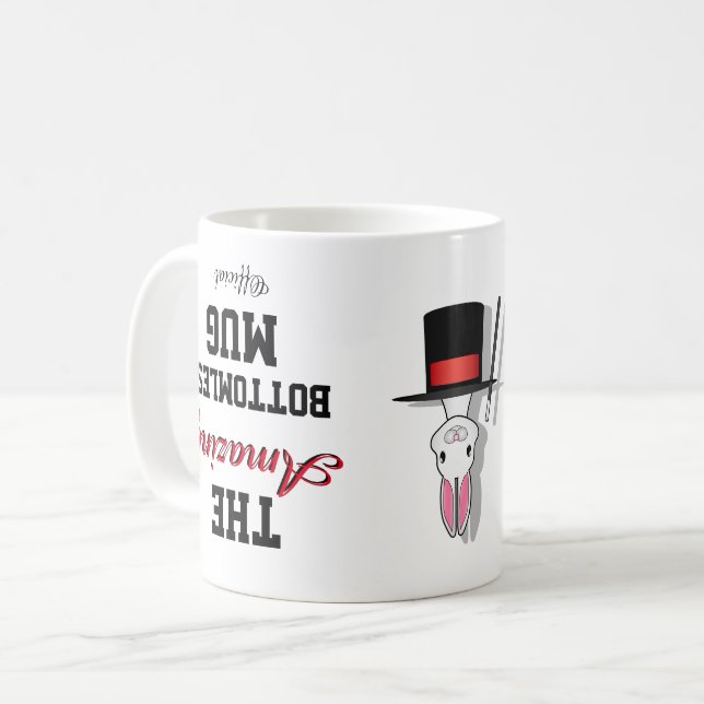 Funny Novelty THE OFFICIAL AMAZING BOTTOMLESS     Coffee Mug (Front Left)