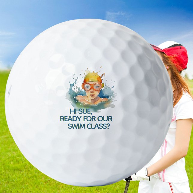 Funny Novelty Water Hole First Name  Golf Balls (Creator Uploaded)
