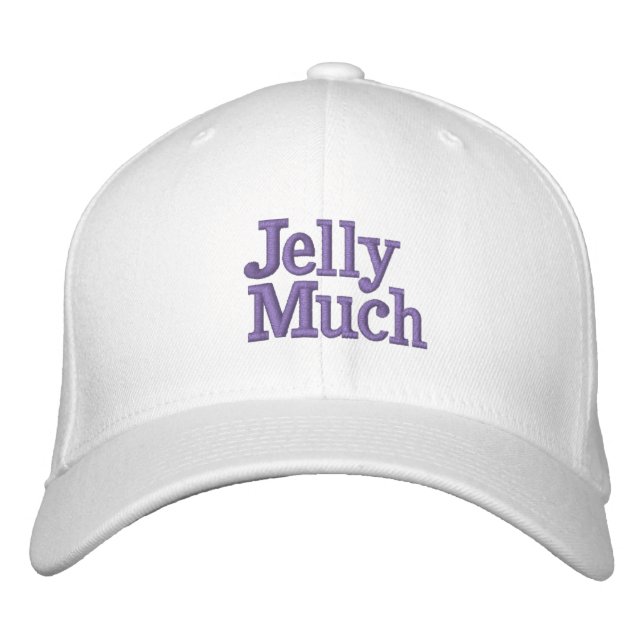 Funny Novelty Women's Fashion JELLY MUCH Embroider Embroidered Hat (Front)