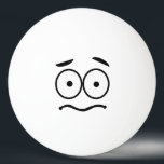 Funny Novelty Worried Face Emoji Ping Pong Ball<br><div class="desc">Funny worried face ping pong ball.</div>