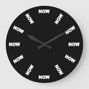 Funny Now Clock (Black)