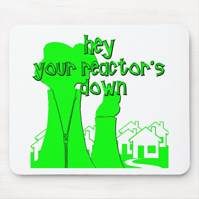 Funny Nuclear Mouse Mat (Front)