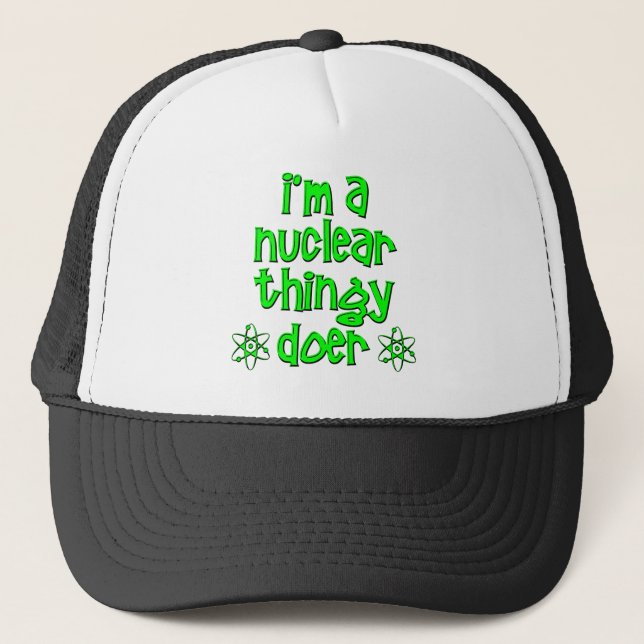 funny nuclear trucker hat (Front)