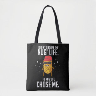 Funny Nug Life Design Chicken Nugget Tote Bag