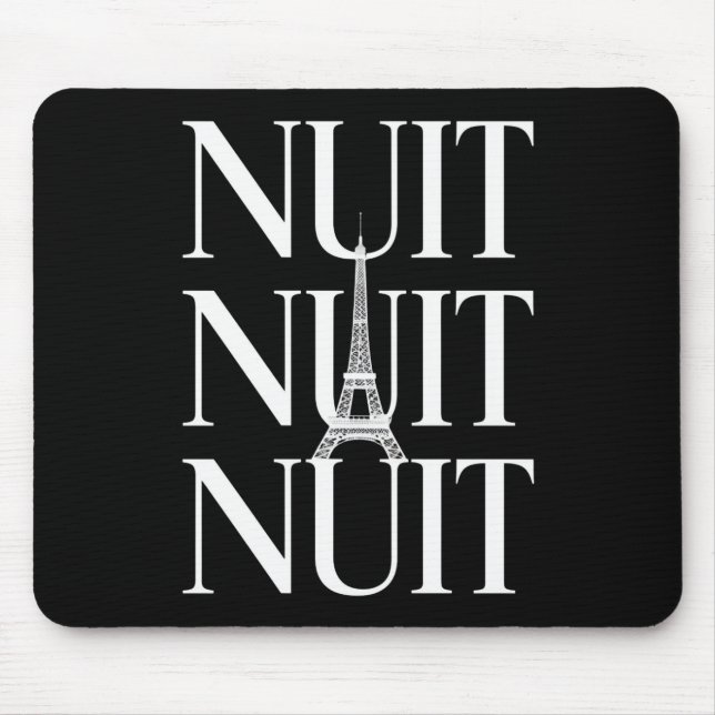 Funny Nuit Nuit Mouse Mat (Front)