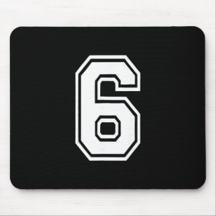 Funny Number 6 67 Meme Costume Matching Group Hall Mouse Mat