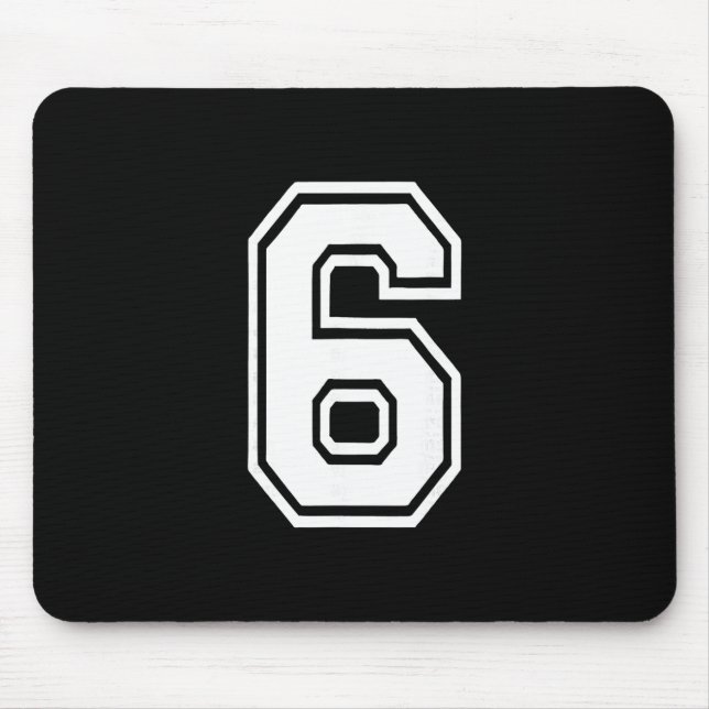 Funny Number 6 67 Meme Costume Matching Group Hall Mouse Mat (Front)
