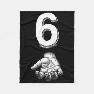 Funny Number 6 Matching 67 Meme Costume  Fleece Blanket