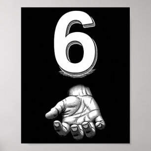 Funny Number 6 Matching 67 Meme Costume  Poster
