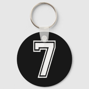 Funny Number 7 67 Meme Costume Matching Group Hall Key Ring