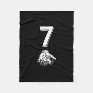 Funny Number 7 Matching 67 Meme Costume  Fleece Blanket