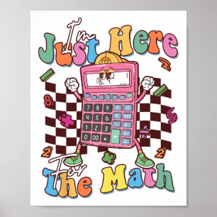 Funny Number Day Maths Day Calculator Teacher Stud Poster