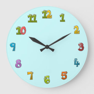 funny numbers large clock