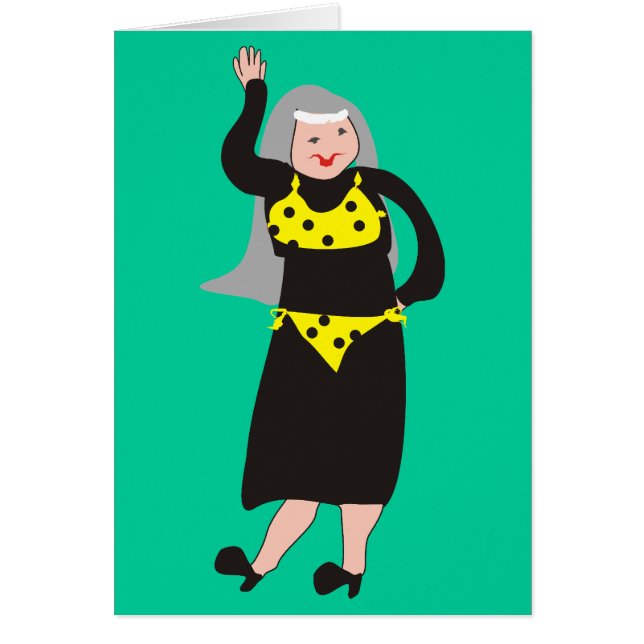 Funny Nun Cards "Bikini" (Front)