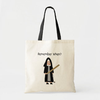 Funny Nun Cards :Nuns Carried Rulers" Tote Bag