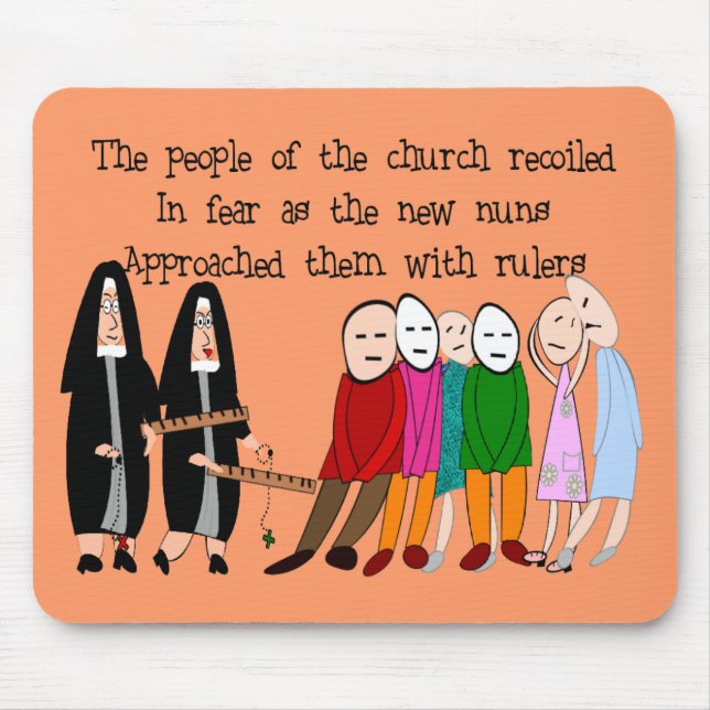 Funny Nuns Cards and Gifts Mouse Mat (Front)