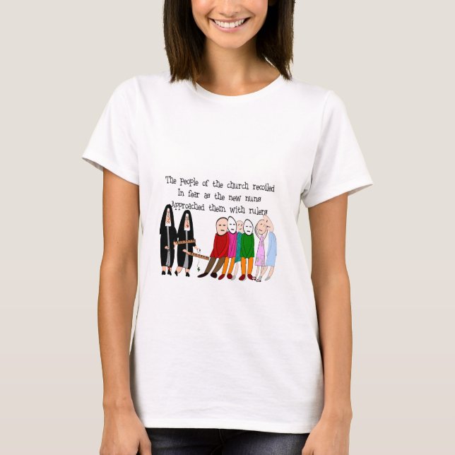 Funny Nuns Cards and Gifts T-Shirt (Front)