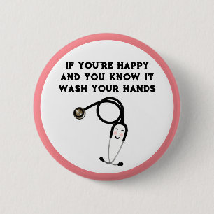 Funny Nurse 6 Cm Round Badge