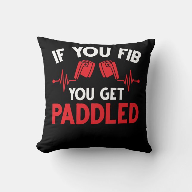 Funny Nurse Cardiology Paramedics Medical Humour Cushion (Front)