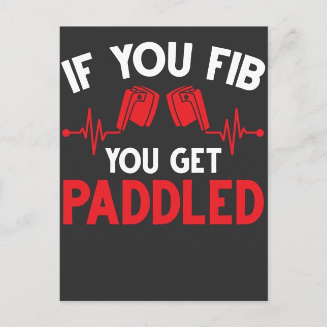Funny Nurse Cardiology Paramedics Medical Humour Postcard (Front)