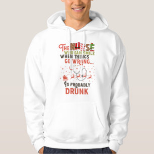 Funny Nurse Christmas Pun Quote Hilarious   Hoodie