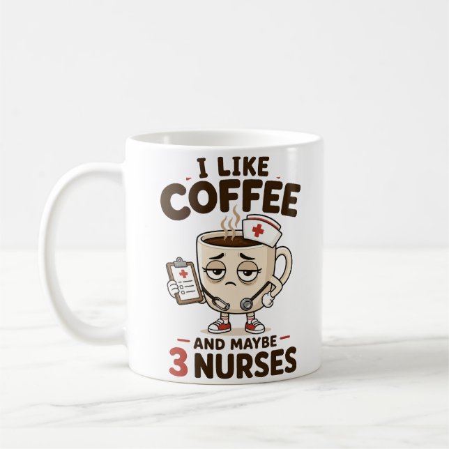 Funny Nurse Coffee Mug Gift For Nurses Week (Left)