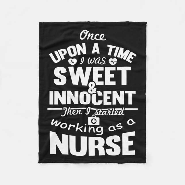 Funny Nurse gift ideas design for nurse   Fleece Blanket (Front)