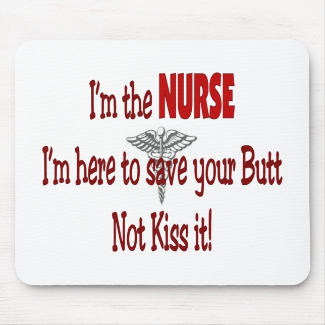 Funny Nurse Gifts Mouse Mat (Front)