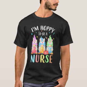 Funny Nurse Gnomes Easter Day  Bunny Eggs Rn Icu C T-Shirt