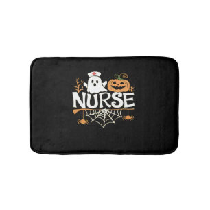 Funny Nurse Halloween Ghost Design Essential T-Shi Bath Mat