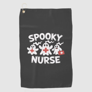 Funny Nurse Halloween Golf Towel