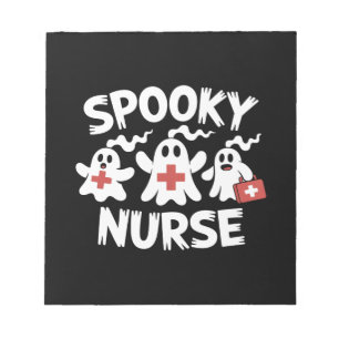 Funny Nurse Halloween Notepad