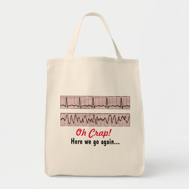 Funny Nurse Humour Tote Bag (Front)