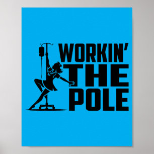 Funny Nurse Icu Emergency Department Poster