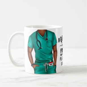 Funny Nurse in Progress Personalised Coffee Mug