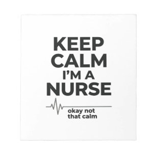 Funny Nurse Keep Calm Vintage Engraving Shirt Desi Notepad
