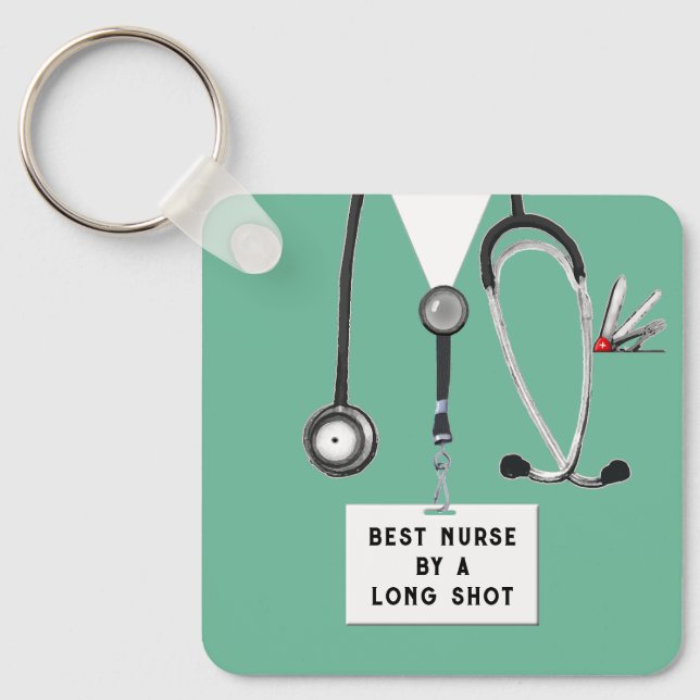 Funny Nurse Key Ring (Front)